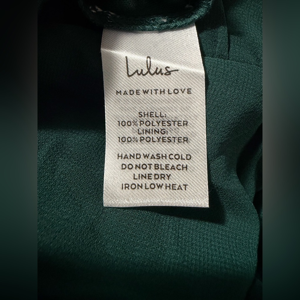 Lulus NWT “Sincerely Exquisite” Emerald Green Short Sleeve Tiered Maxi Dress - Picture 6 of 12
